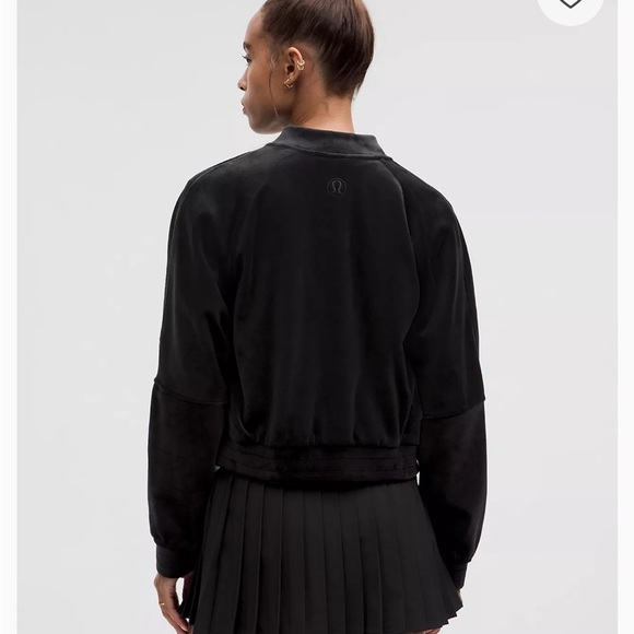 Lululemon Black Velvet Jacket Scuba | Lululemon Jacket | Black Velvet Jacket - Picture 4 of 10